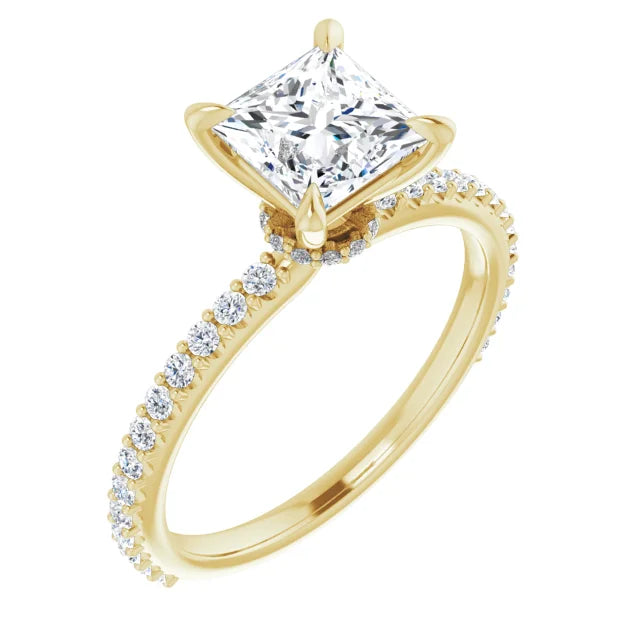 Princess Claw Set Style Engagement Ring