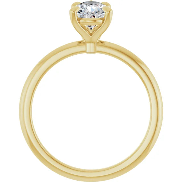 Pear Solitaire Engagement Ring