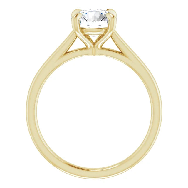 Four Claw Round Brilliant Solitaire Engagement Ring