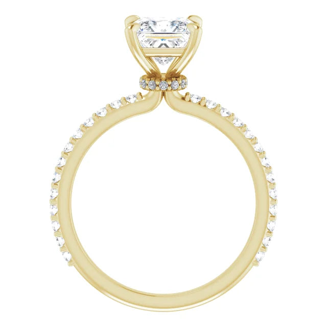 Princess Claw Set Style Engagement Ring