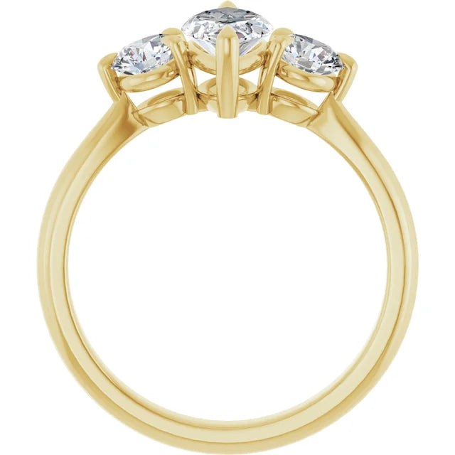 Marquise Accent Engagement Ring