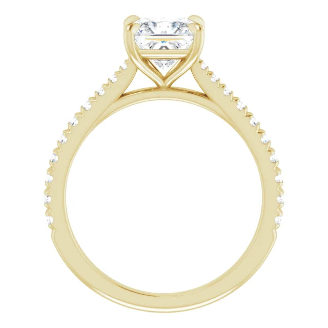 Princess Claw Set Style Engagement Ring