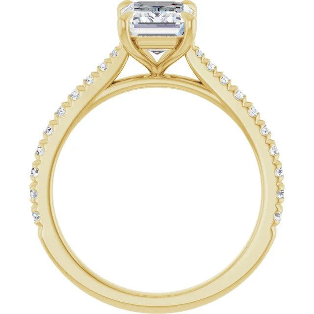 Emerald Claw Set Style Engagement Ring