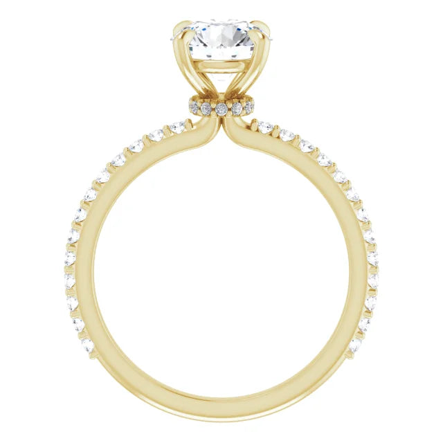 Round Brilliant Claw Set Style Engagement Ring