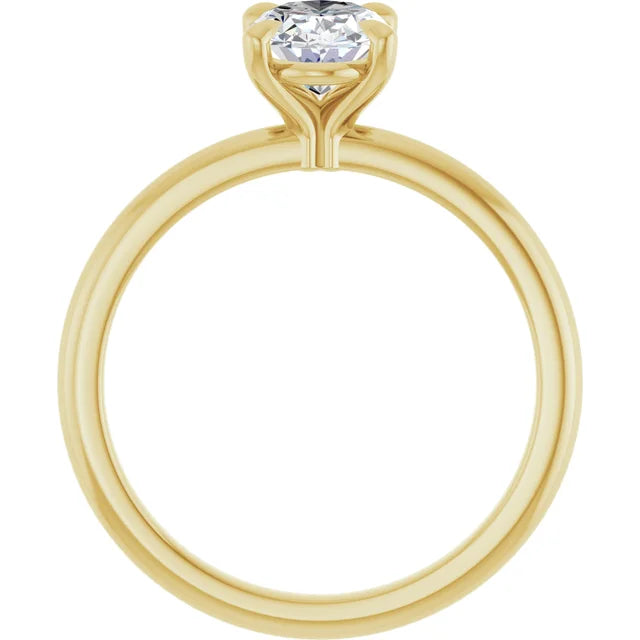 Oval Solitaire Engagement Ring