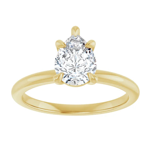 Pear Solitaire Engagement Ring