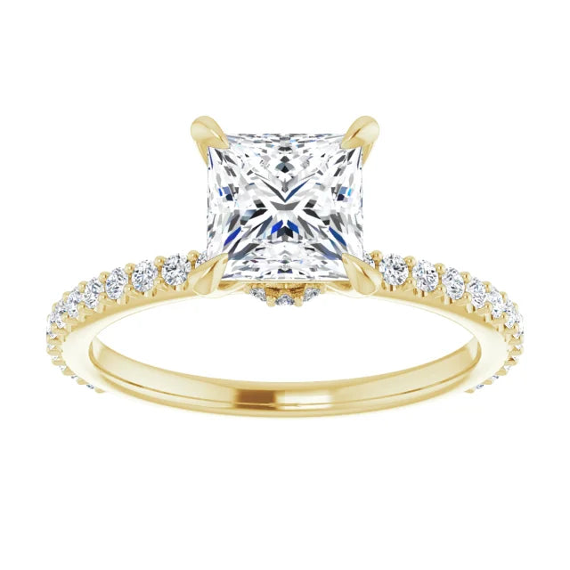 Princess Claw Set Style Engagement Ring