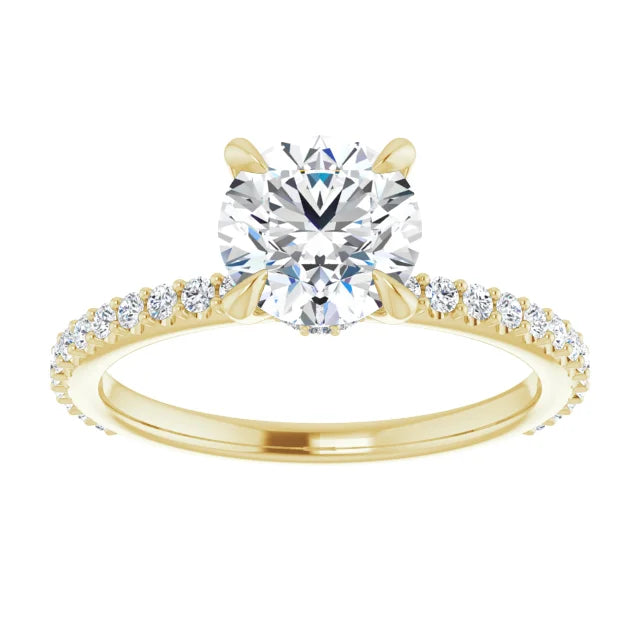 Round Brilliant Claw Set Style Engagement Ring