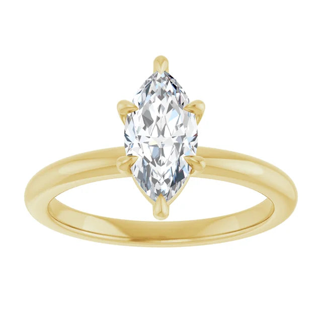 Marquise Solitaire Engagement Ring