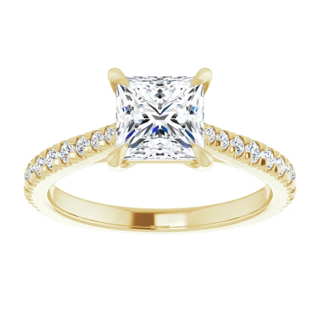 Princess Claw Set Style Engagement Ring