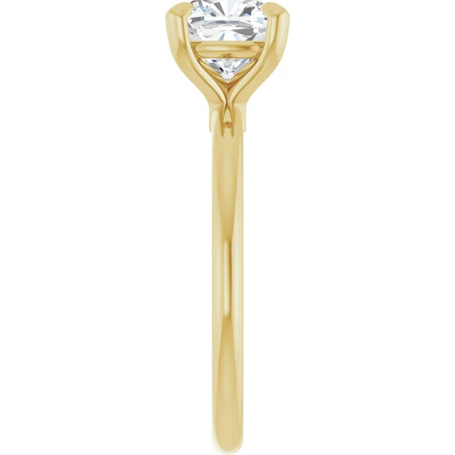 Cushion Solitaire Engagement Ring