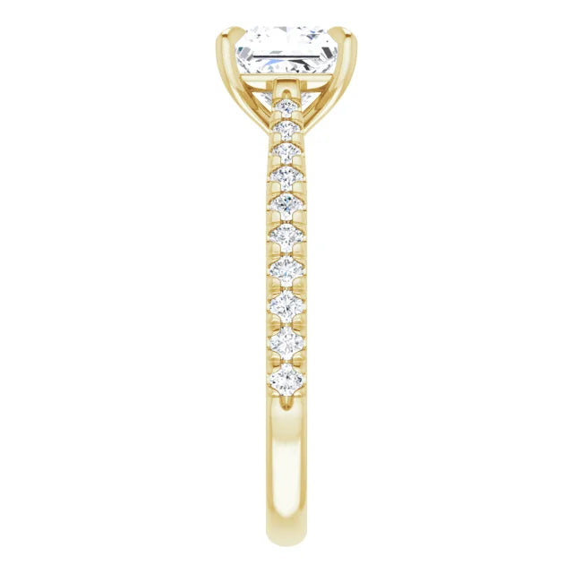 Princess Claw Set Style Engagement Ring