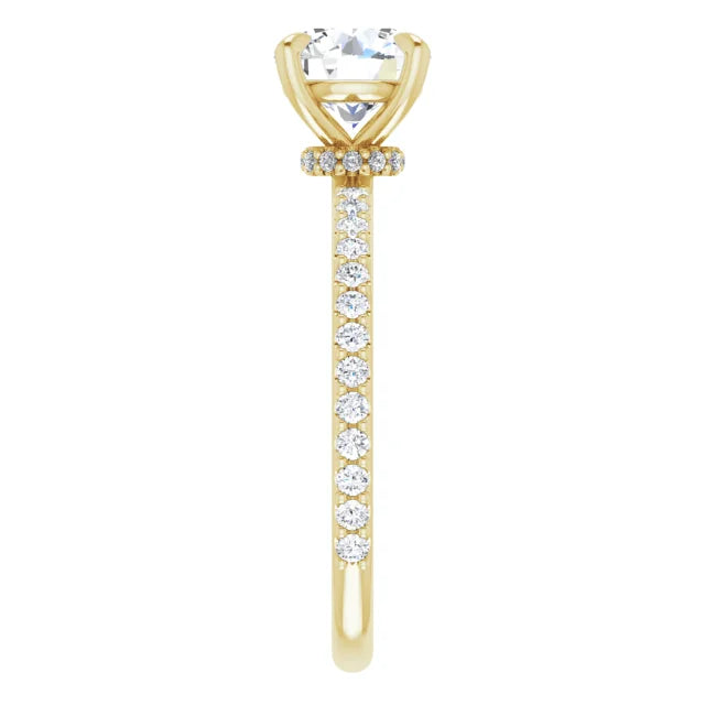 Round Brilliant Claw Set Style Engagement Ring