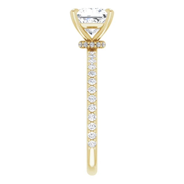 Princess Claw Set Style Engagement Ring