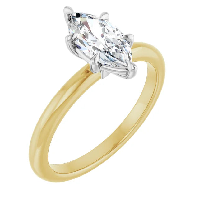 Marquise Solitaire Engagement Ring