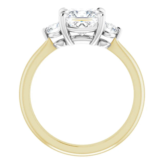 Princess Accent Engagement Ring