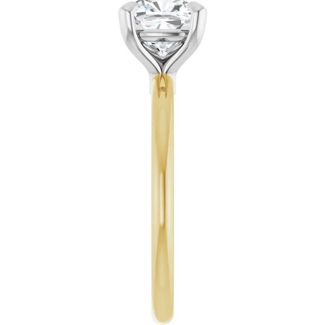 Cushion Solitaire Engagement Ring