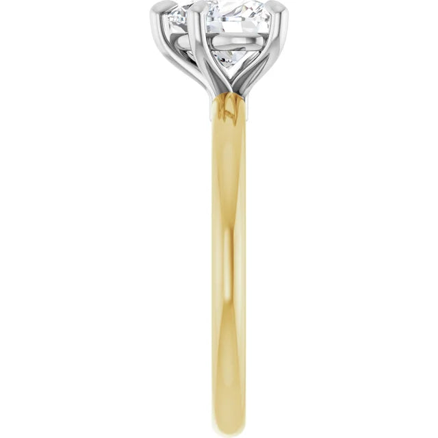Heart Solitaire Engagement Ring
