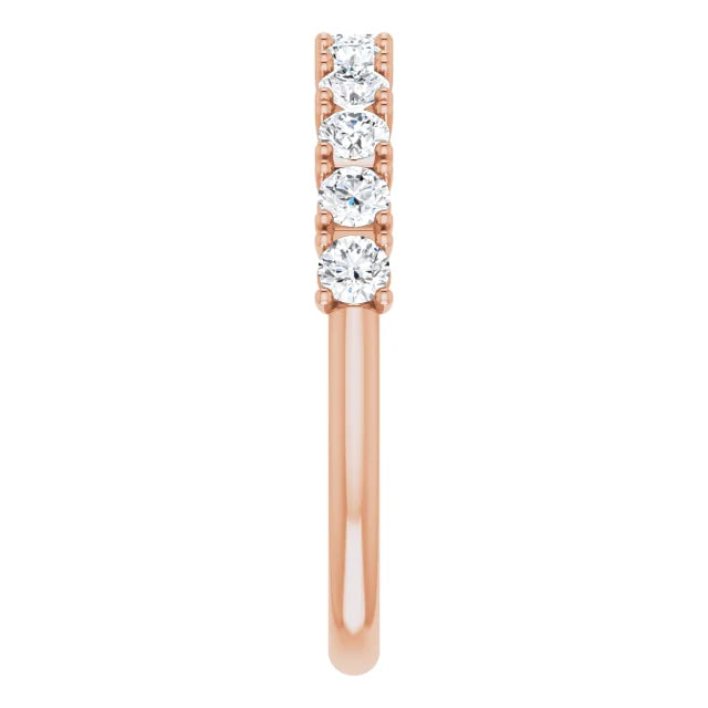 Moissanite Anniversary Band