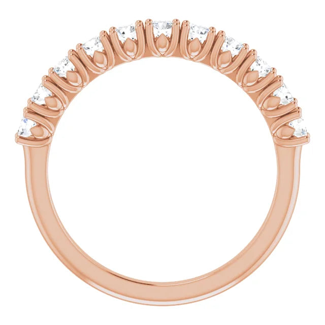 Moissanite Anniversary Band