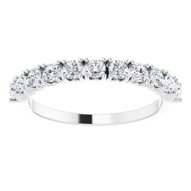 Moissanite Anniversary Band