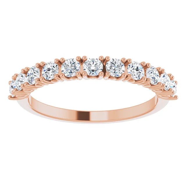 Moissanite Anniversary Band