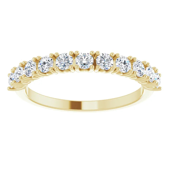 Moissanite Anniversary Band