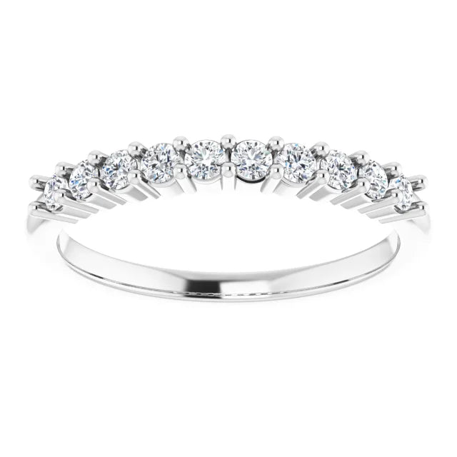 Moissanite Anniversary Band