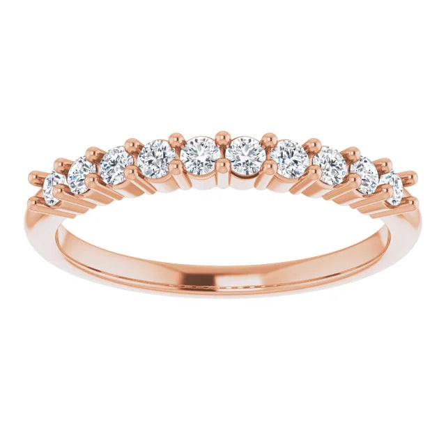 Moissanite Anniversary Band