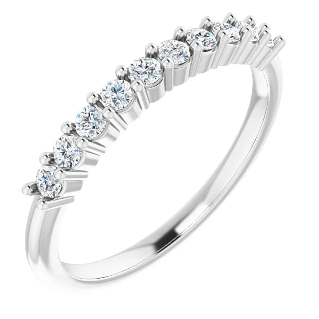 Moissanite Anniversary Band