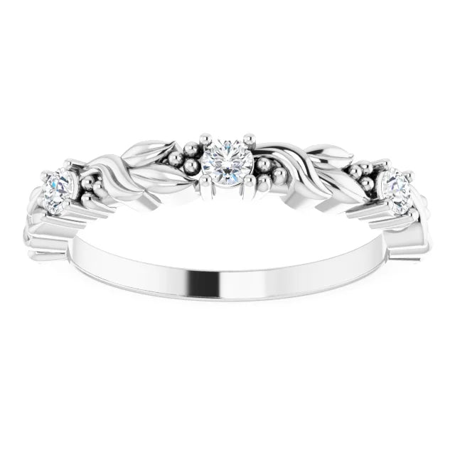 Moissanite Anniversary Band