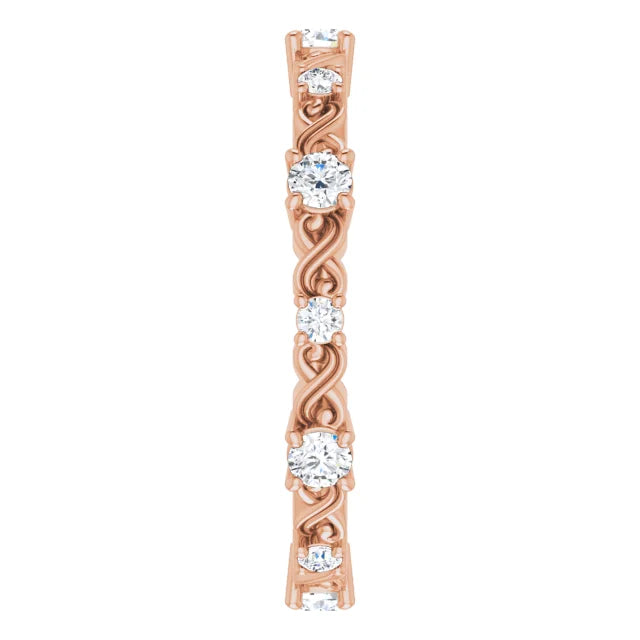 Moissanite Anniversary Band