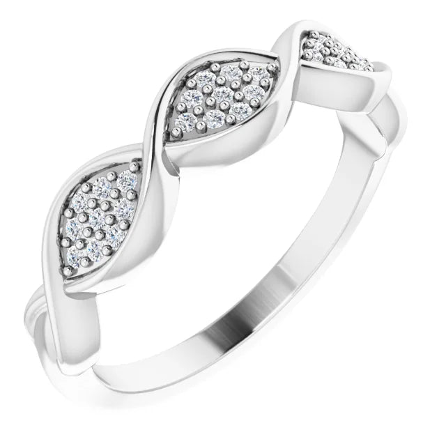 Moissanite Anniversary Band