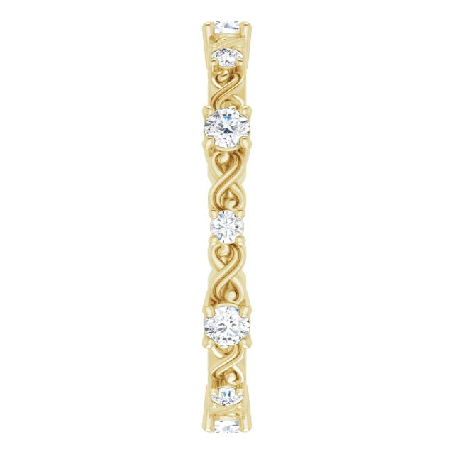 Lab Diamond Anniversary Band