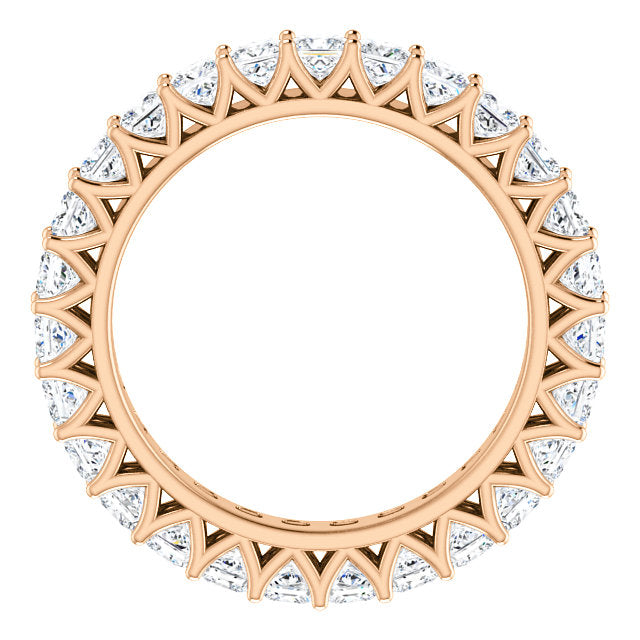 2.85ct Princess Moissanite Eternity Band