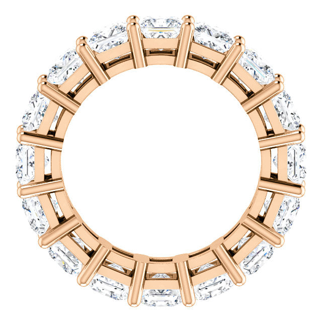 4.80ct Princess Moissanite Eternity Band - I Heart Moissanites
