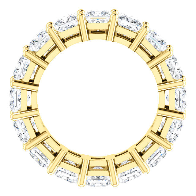4.80ct Princess Moissanite Eternity Band - I Heart Moissanites