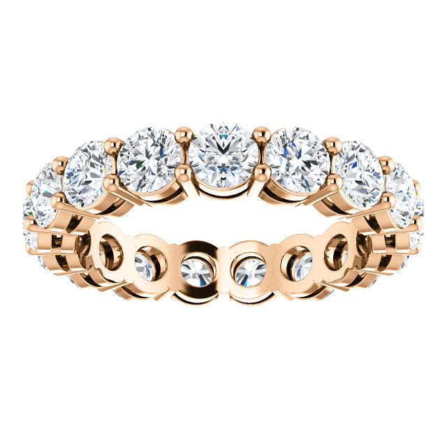 4.25ct Round Brilliant Moissanite Eternity Band - I Heart Moissanites