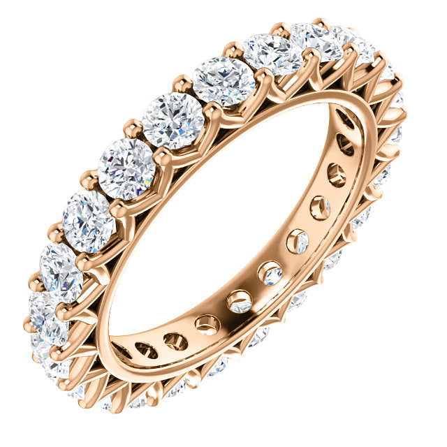 2.30ct Round Brilliant Moissanite Eternity Band - I Heart Moissanites