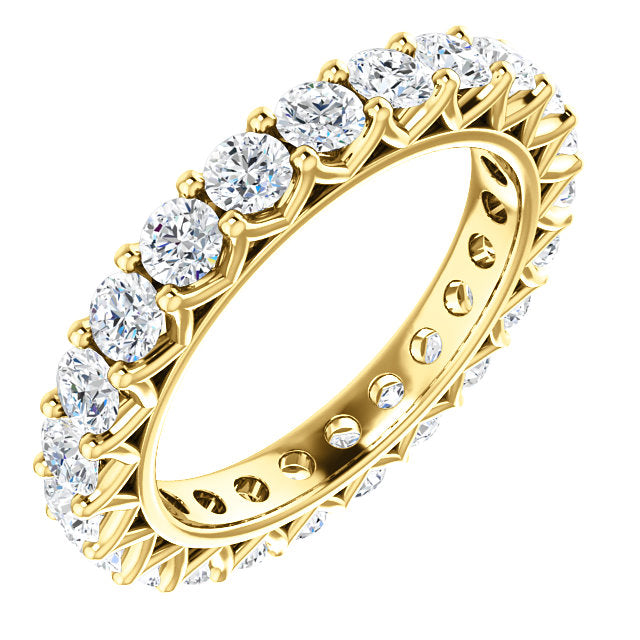 2.30ct Round Brilliant Moissanite Eternity Band - I Heart Moissanites