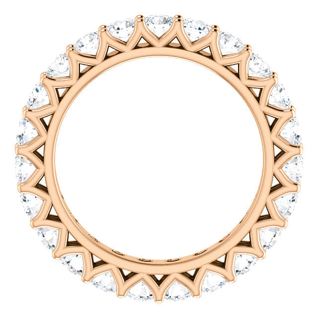 2.30ct Round Brilliant Moissanite Eternity Band - I Heart Moissanites