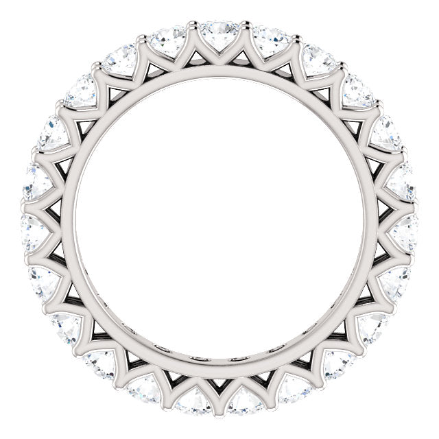 2.30ct Round Brilliant Moissanite Eternity Band - I Heart Moissanites