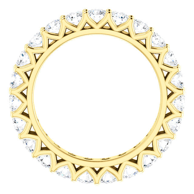 2.30ct Round Brilliant Moissanite Eternity Band - I Heart Moissanites