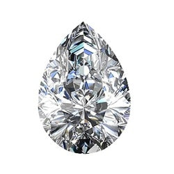 Crushed Ice Pear Cut Moissanite - I Heart Moissanites