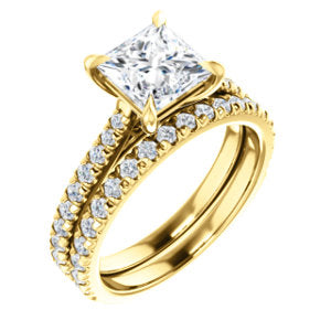 Princess Claw Set Style Engagement Ring - I Heart Moissanites