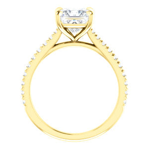 Princess Claw Set Style Engagement Ring - I Heart Moissanites