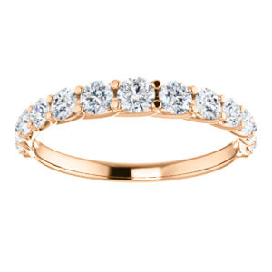 Moissanite Anniversary Band