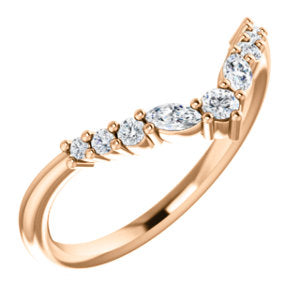 Moissanite Contour Wedding Band - I Heart Moissanites