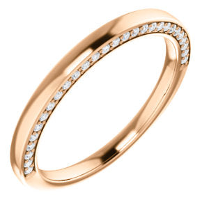 Hidden Diamond Wedding Band - I Heart Moissanites