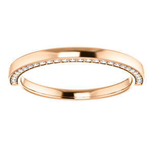Hidden Diamond Wedding Band - I Heart Moissanites